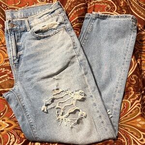American Eagle Outfitters Light Blue Ripped Jeans